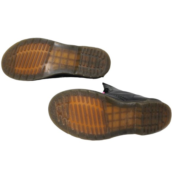 Doc Martens Womens Size 7 Air Wair Combat Boots Black Leather Beaded Laces 11821 - Picture 8 of 13